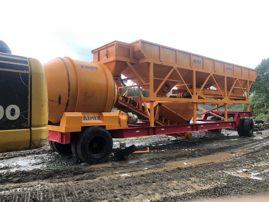 Portable Drum Type Concrete Plant