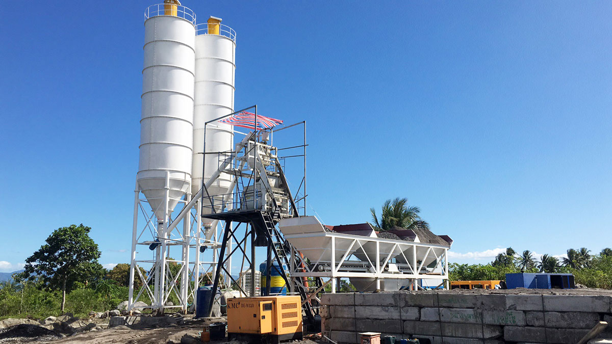 AJ-50 hopper concrete plant in the Philippines