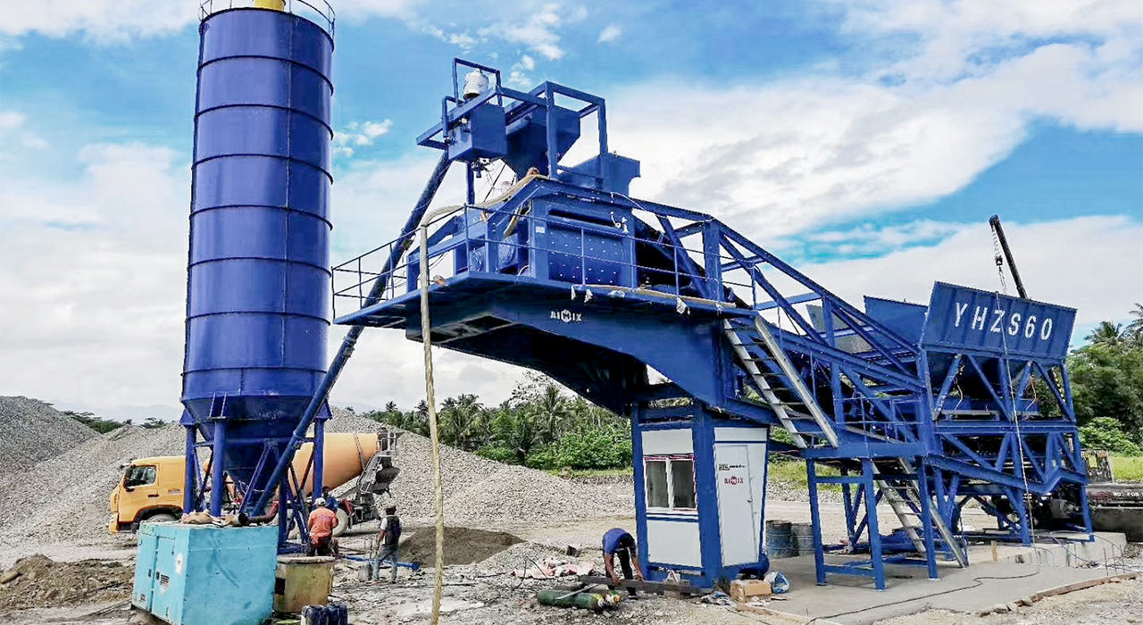 50m3 mobile batching plant