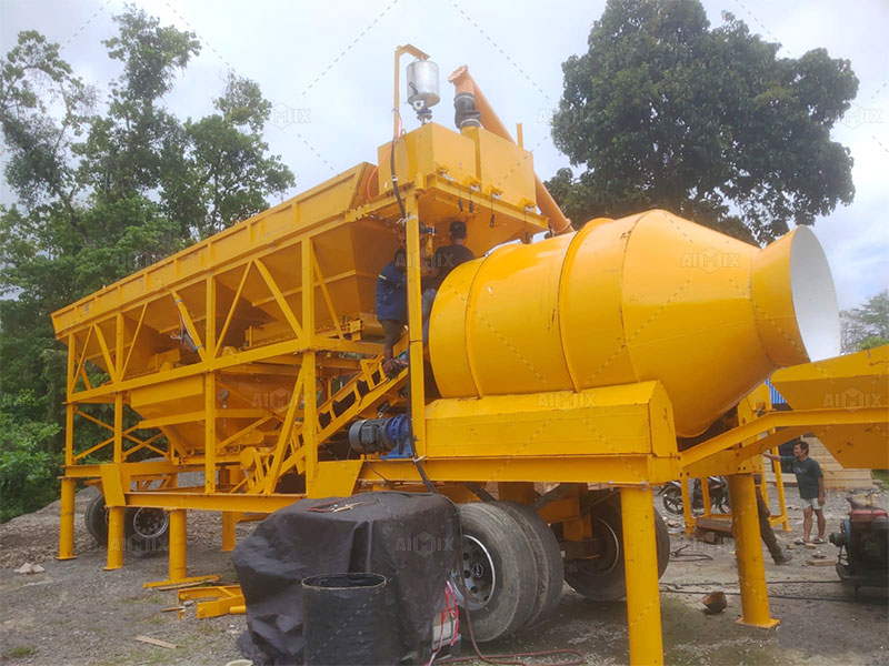 batching plant drum-mixer-type