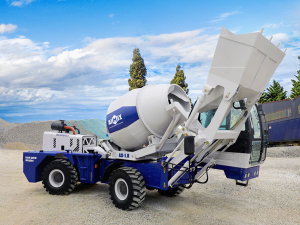 AS-1.8 self loading mobile concrete mixer