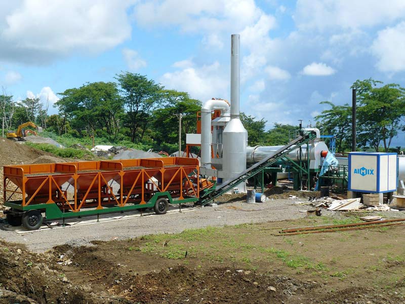 Mobile Asphalt Drum Mix Plant