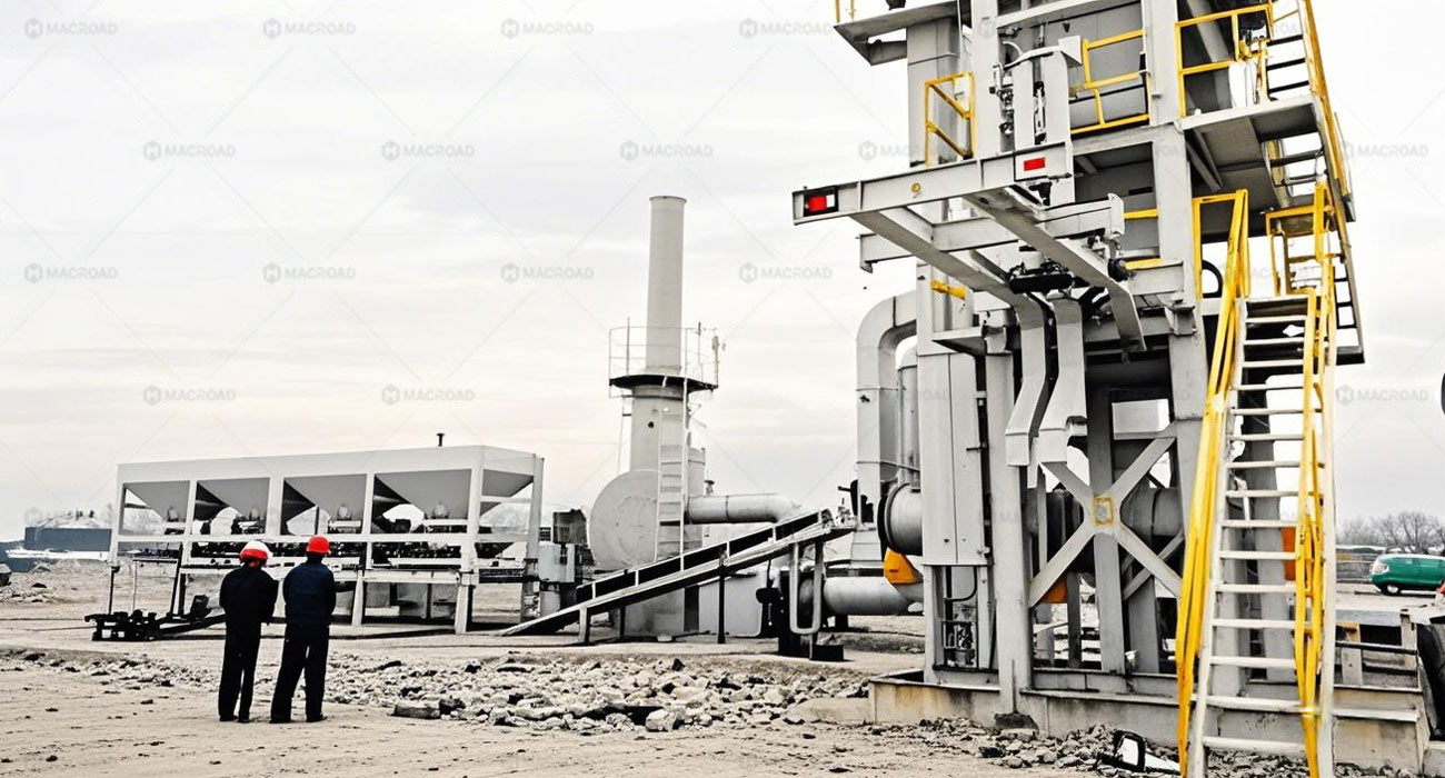 ALYQ60 60tph mobile asphalt batching plant for sale in Macroad